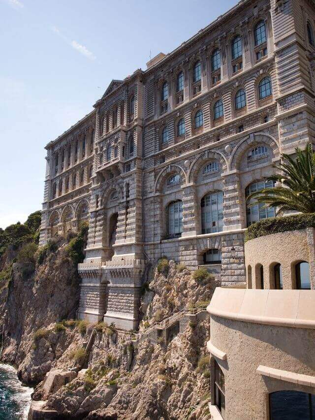 Baroque facade Oceanographic Museum of Monaco