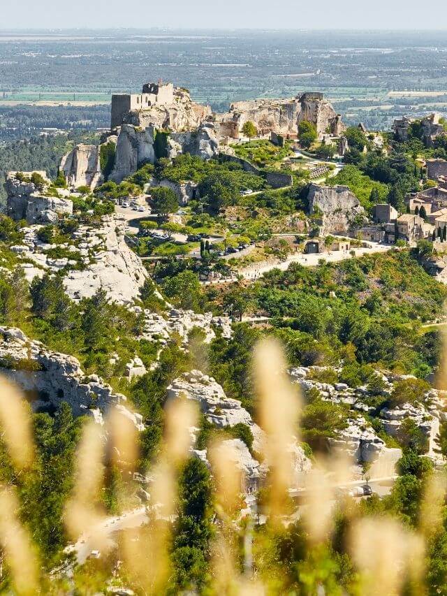 view of Les-Baux-de-Provence