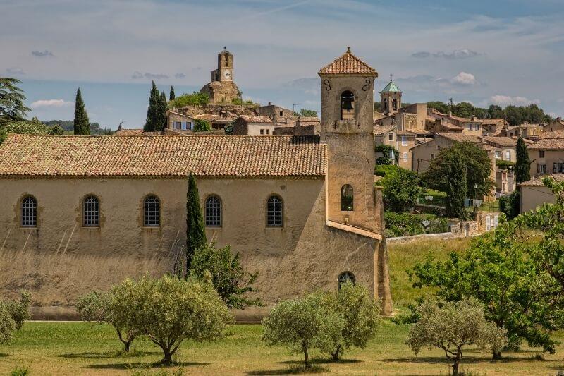 views of the village of Lourmarin