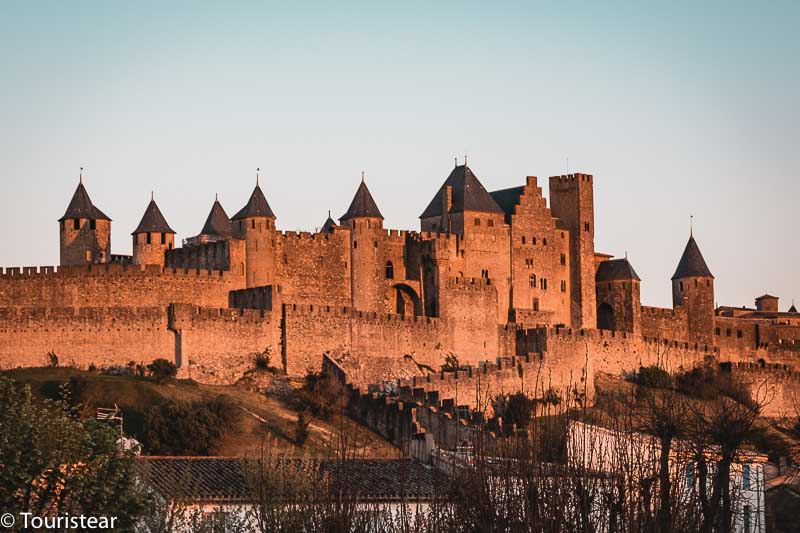 Hermosa ciudad medieval de Carcassonne