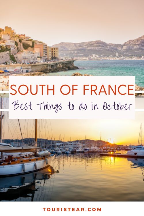 South of France in October Pinterest pin cover