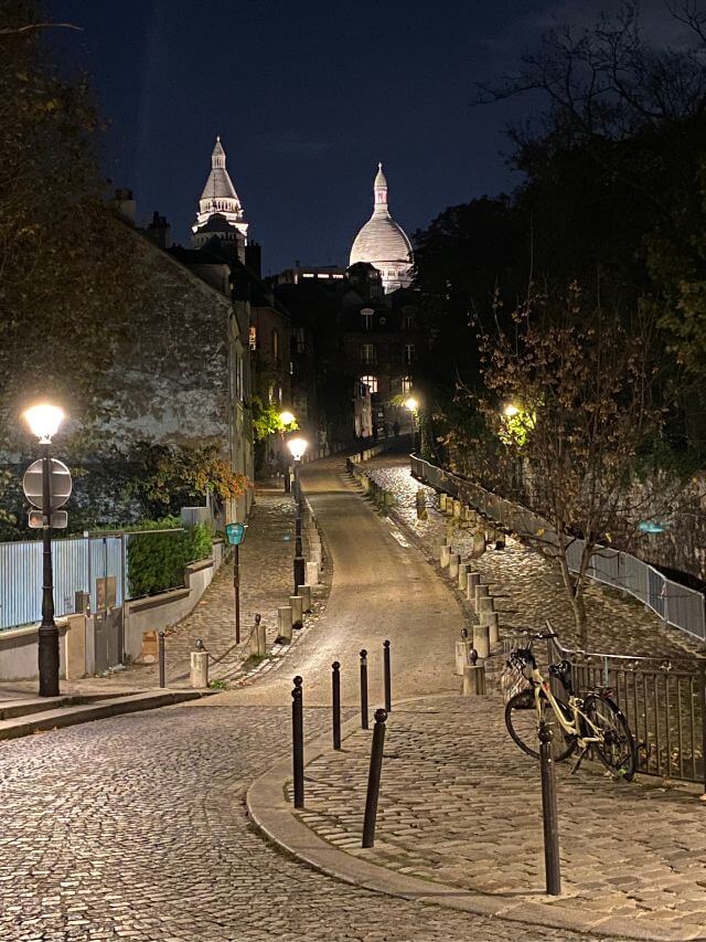 Montmartre at night