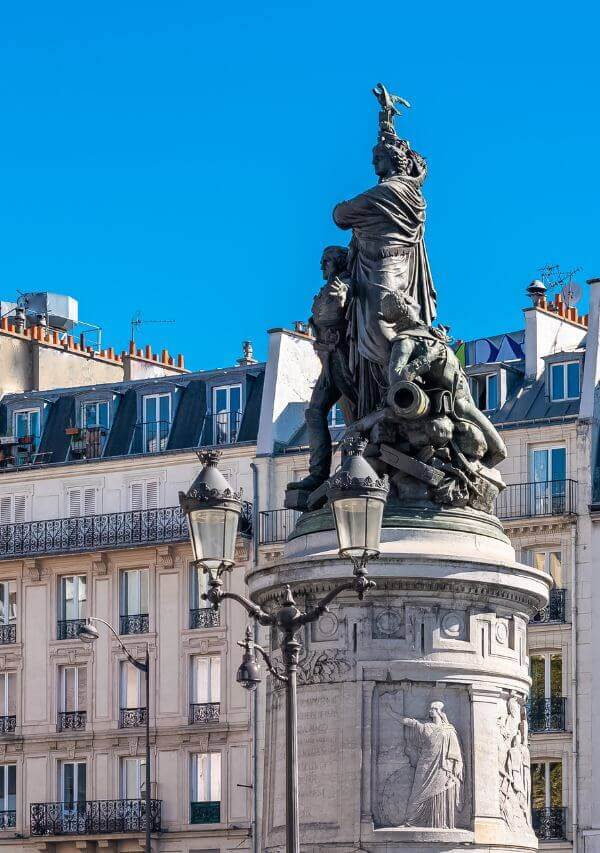 statue on the boulevard de Clichy