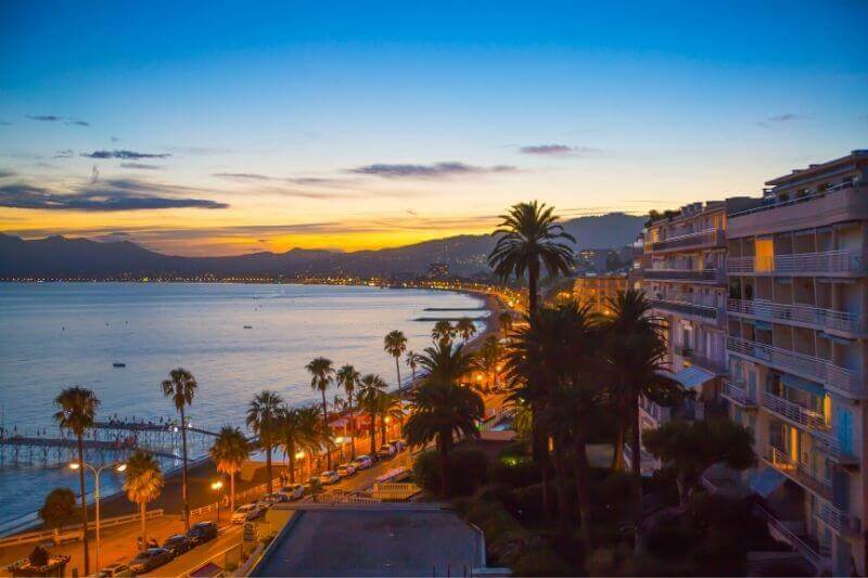 Sunset in Cannes