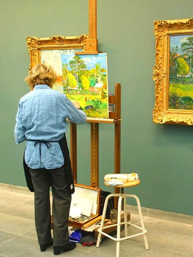 Museo de la Orangerie mujer pintando
