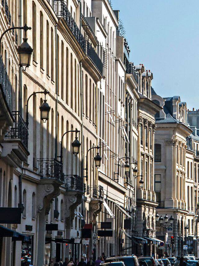 Edificios Calle St Honore Paris