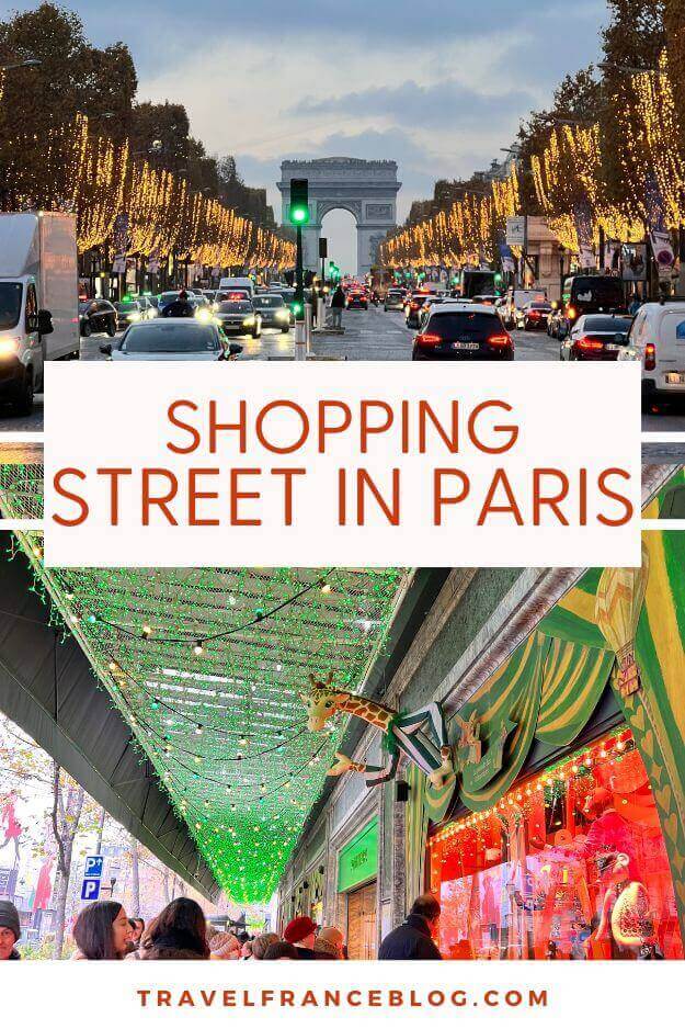 Shopping Street in Paris