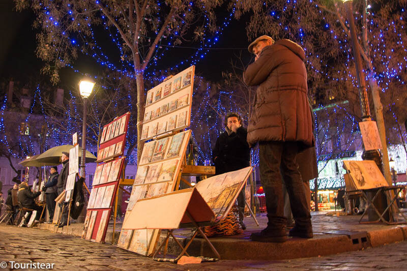 Plaza de los pintores de Montmartre