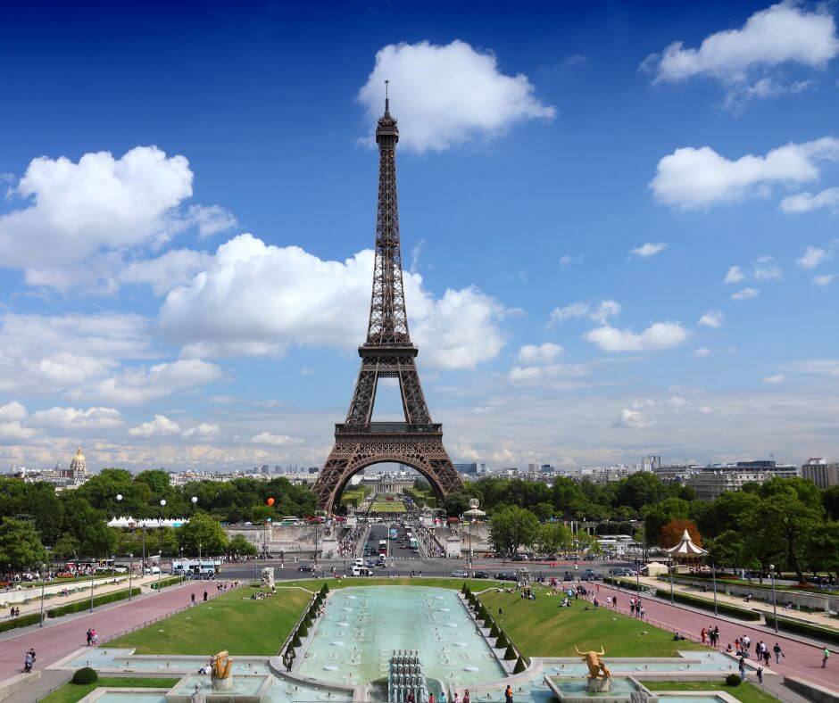 Trocadero vista Torre Eiffel