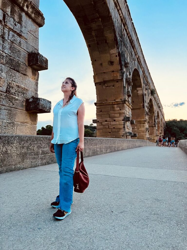 Me on a Path beside Pont Du Gard