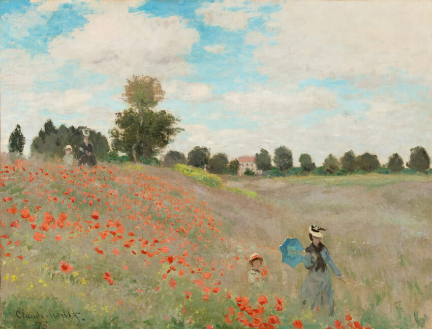 Pintura Amapolas de Claude Monet