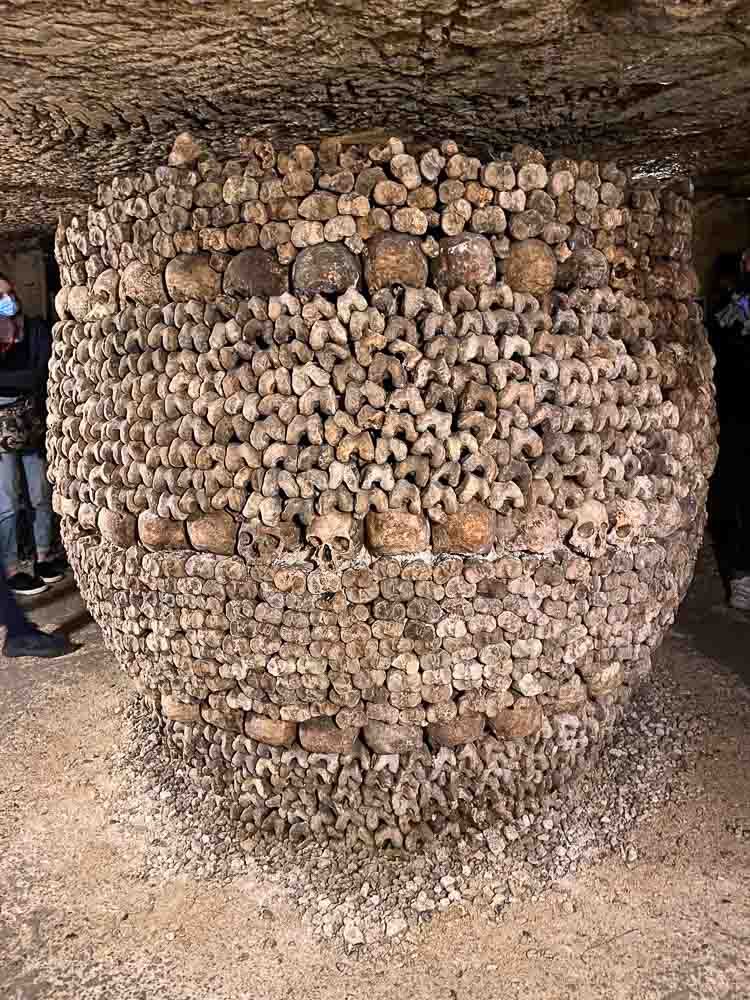 Bone barrel catacombs of Paris