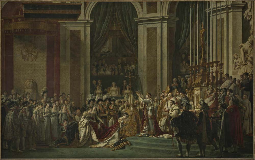 Coronación de Napoleón en Museo del Louvre