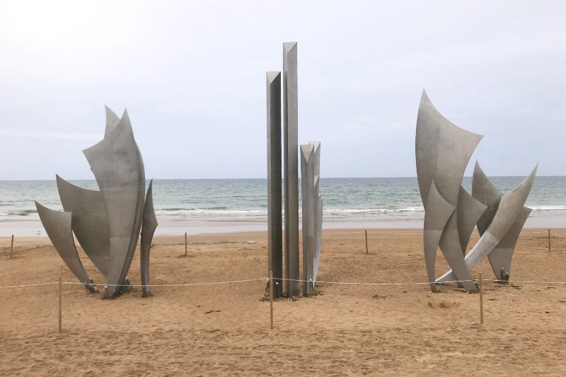 Memorial in Omaha beach