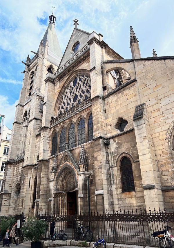 Gothic façade of the Saint-Séverin church