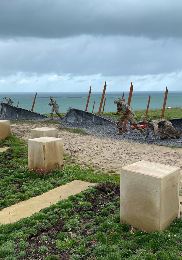 Memorial en playa de Desembarco normandía