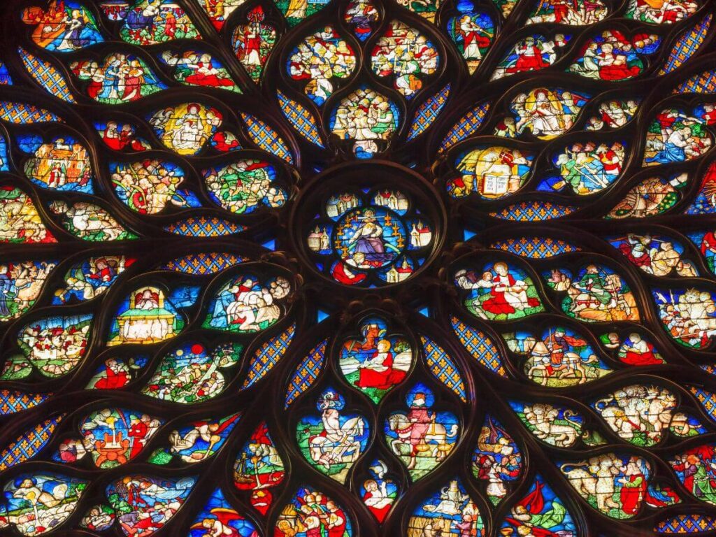 Rose Glass window in Saint Chapelle