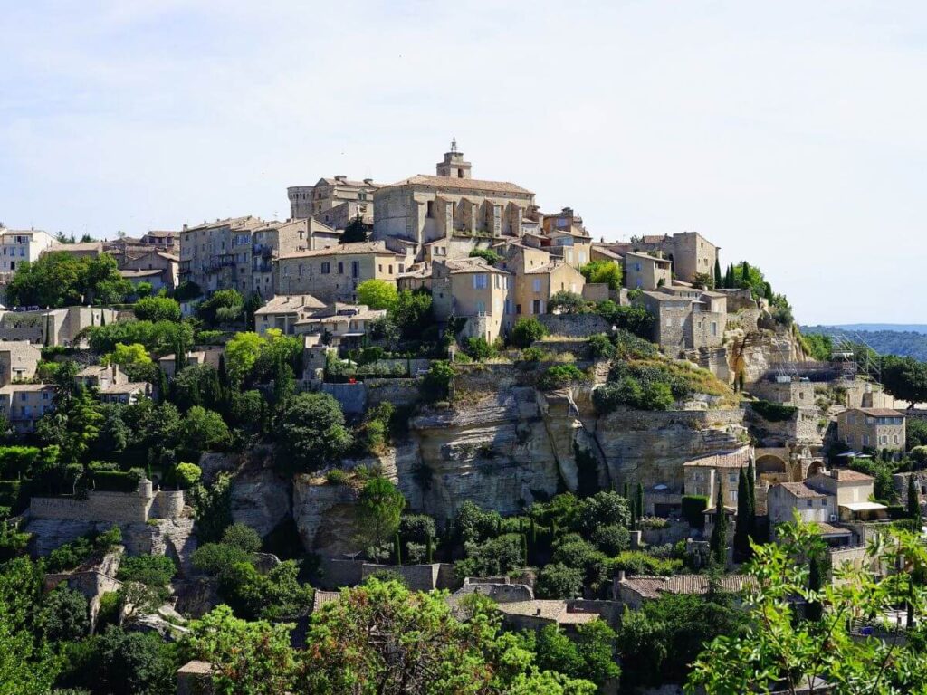 Chateau De Gordes in South of France in October