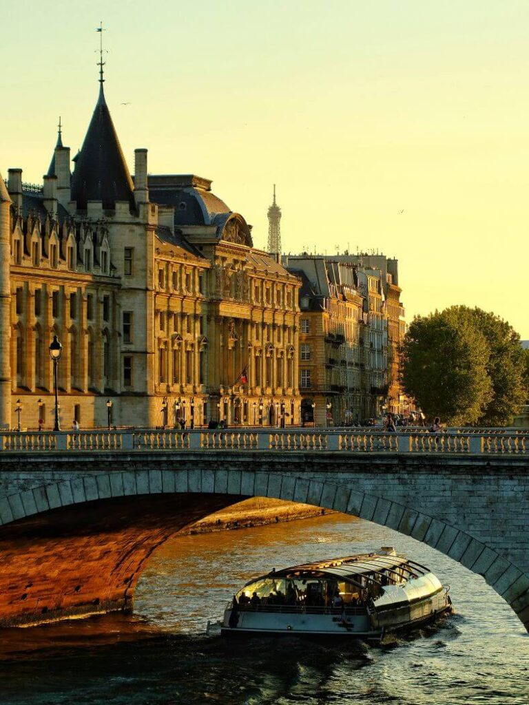 river seine cruise sunset