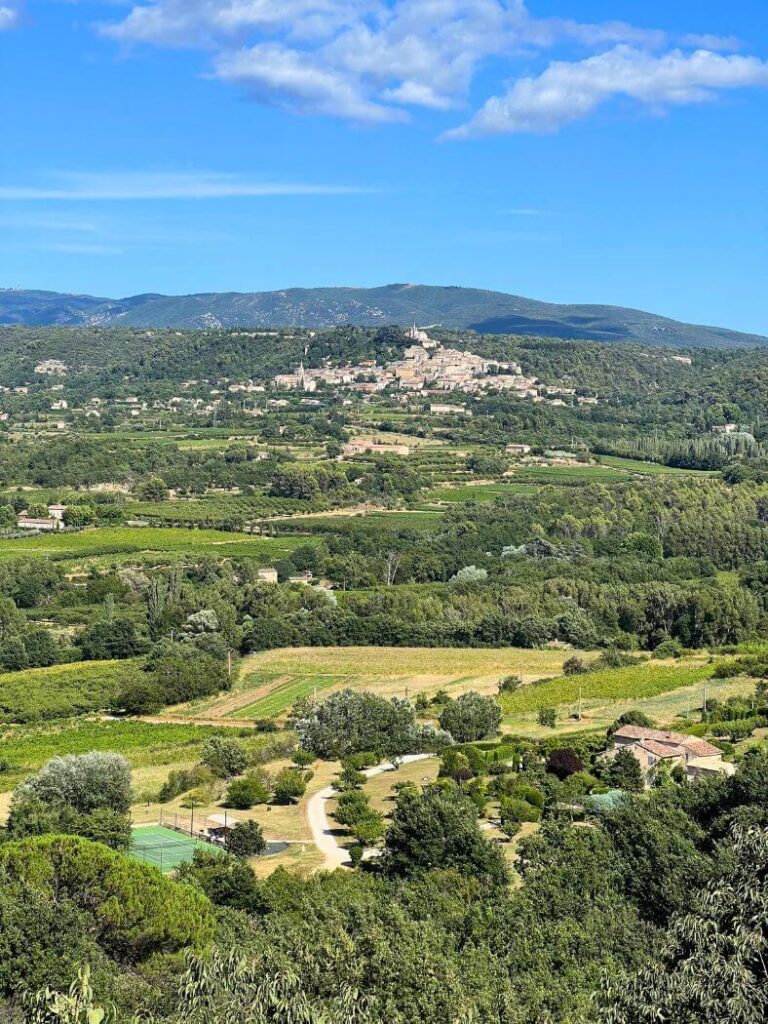 Views of Bonnieux from Lacoste