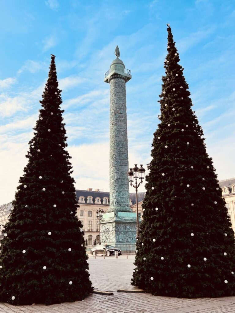 Árboles de Navidad de la Place Vendome